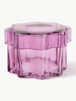 Handgemaakte glas-opbergpot Astral