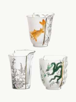Handgemaakte glazen Hybrid, set van 3