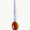 Handgemaakte glazen lepel Duet uit borosilicaatglas, 4 stuks