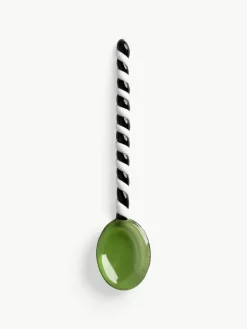 Handgemaakte glazen lepel Duet uit borosilicaatglas, 4 stuks