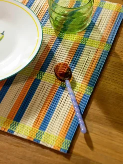 Handgemaakte glazen lepel Duet uit borosilicaatglas, 4 stuks
