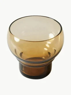 Handgemaakte glazen 70's, 4 stuks