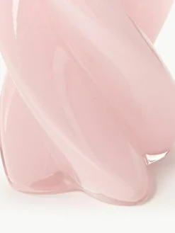 Handgemaakte glazen vaas Marshmallow, H 20 cm