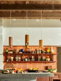 Handgemaakte hanglamp Rosewood
