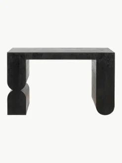 Handgemaakte houten console Curve