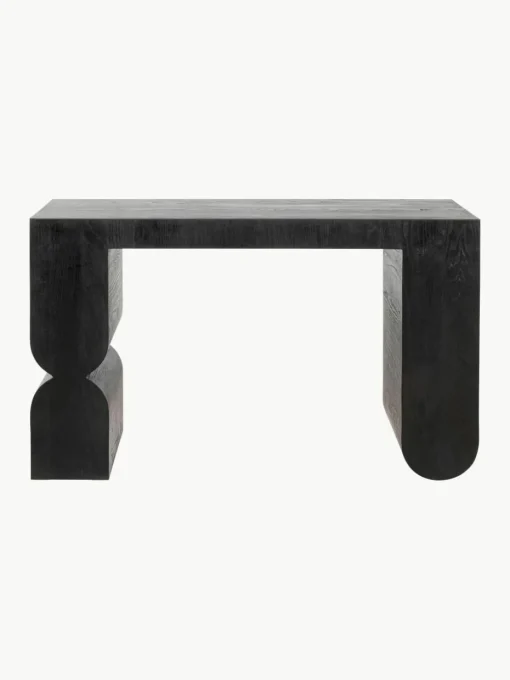 Handgemaakte houten console Curve