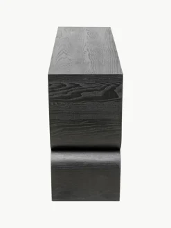 Handgemaakte houten console Curve