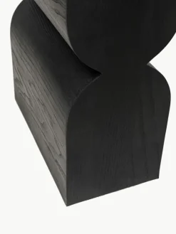 Handgemaakte houten console Curve