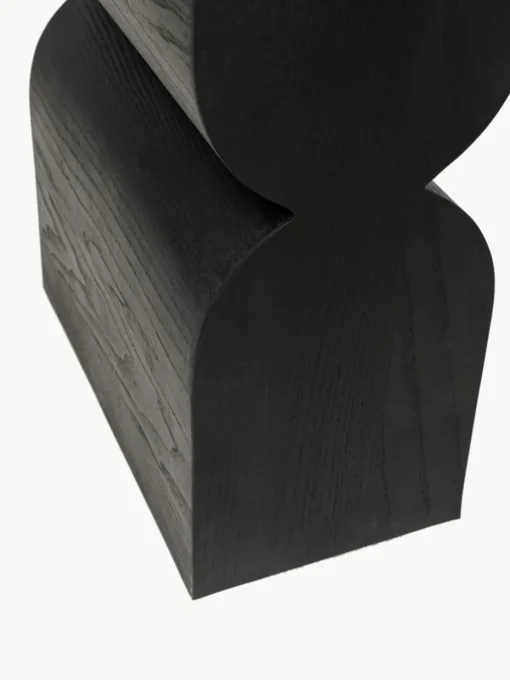 Handgemaakte houten console Curve