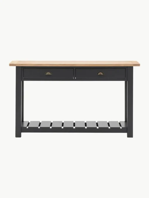 Handgemaakte houten wandtafel Eton