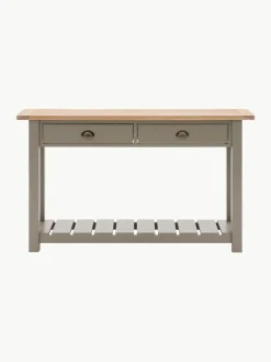 Handgemaakte houten wandtafel Eton