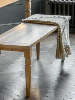 Handgemaakte houten zitbank Eton