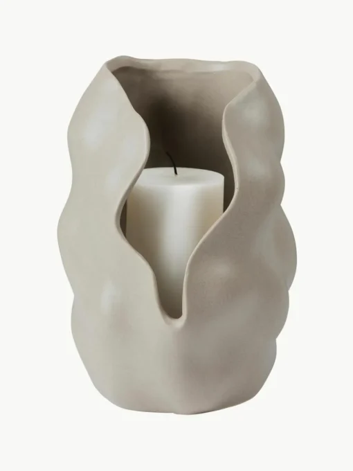 Handgemaakte kandelaar Hekla, H 24 cm
