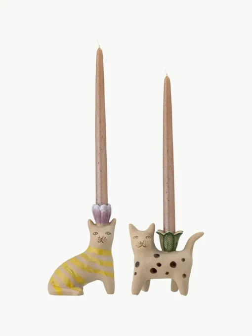 Handgemaakte kandelaars Mamie, set van 2