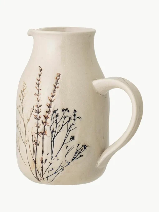 Handgemaakte karaf Bea met grasmotief 1,5 L