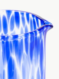 Handgemaakte karaf Oakley met stippenpatroon, 1.1 L