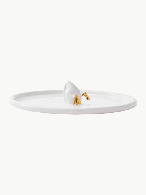 Handgemaakte keramische serveerplateau Diving Duck