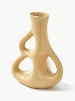 Handgemaakte keramische vaas Three Ears, H 21 cm