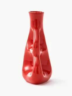 Handgemaakte keramische vaas Three Ears, H 21 cm