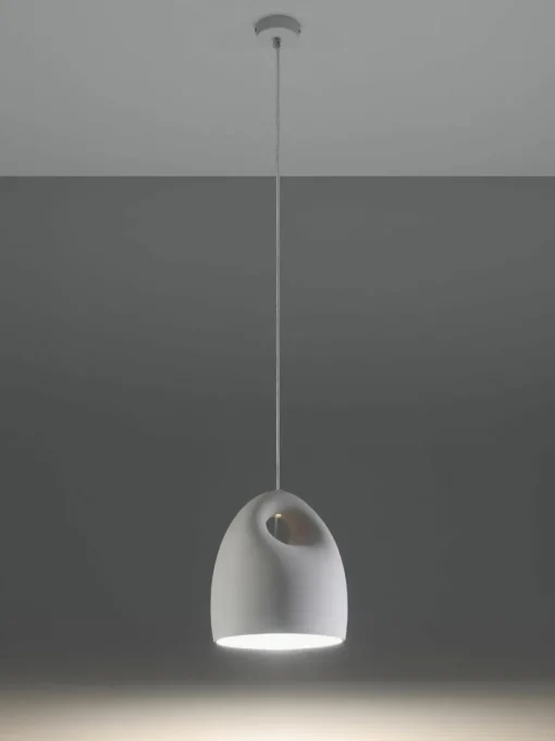 Handgemaakte kermische hanglamp Sativa