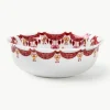 Handgemaakte kerstschaaltjes slinger, 4 stuks