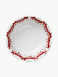 Handgemaakte kerstschaaltjes slinger, 4 stuks