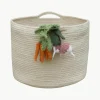 Handgemaakte kinderopbergmand Veggies