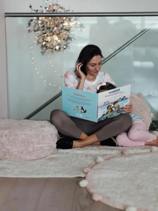 Handgemaakte kinderpoef Chill
