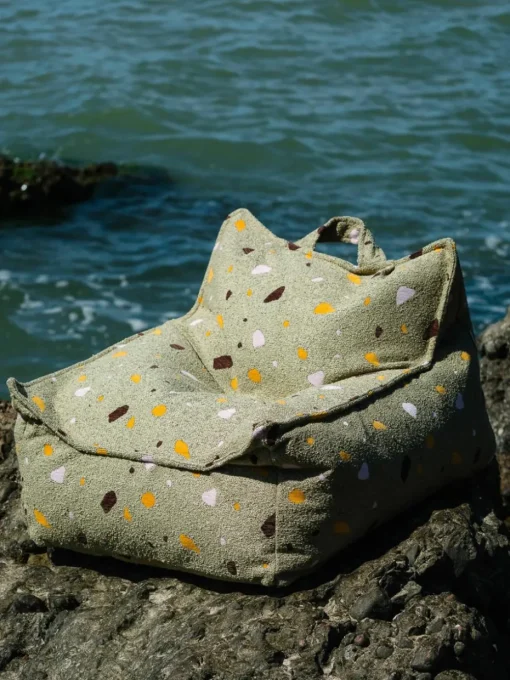 Handgemaakte kinderzitzak Sugar van bouclé