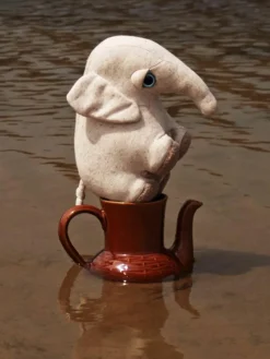 Handgemaakte knuffelkussen Savanah Elephant
