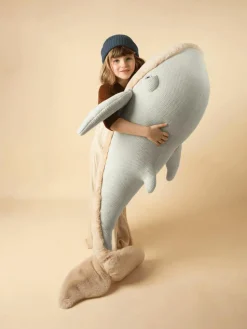 Handgemaakte knuffelkussen Whale