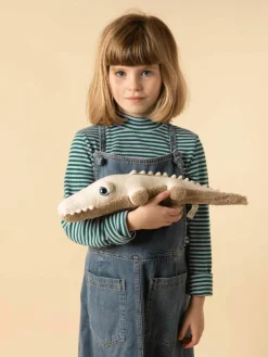 Handgemaakte knuffelkussen Savanah Croco