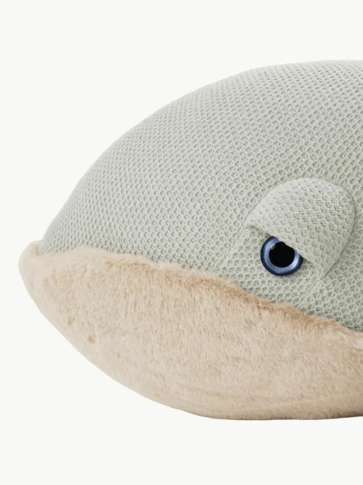 Handgemaakte knuffelkussen Whale