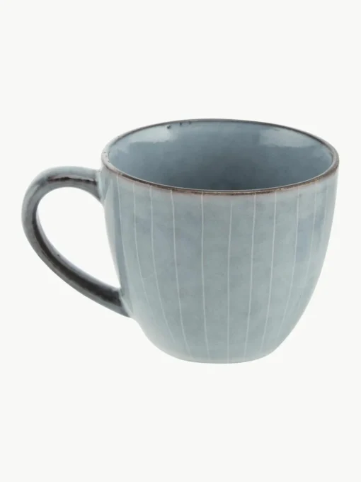 Handgemaakte koffiekopje met schoteltje Nordic Sea