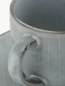 Handgemaakte koffiekopje met schoteltje Nordic Sea