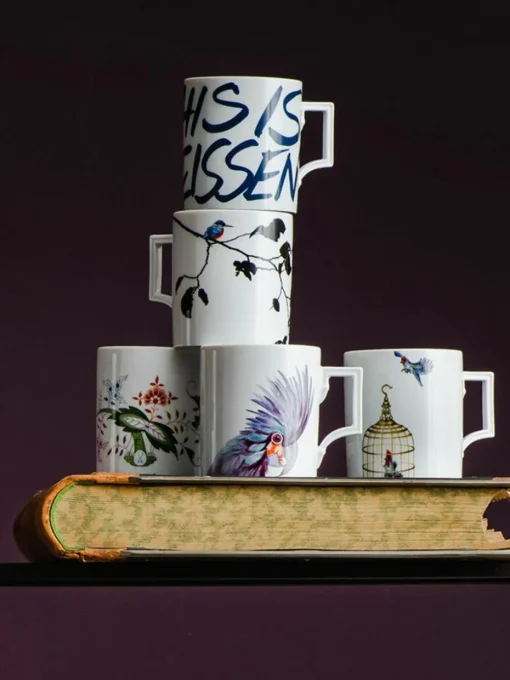 Handgemaakte kopje This is Meissen van porselein