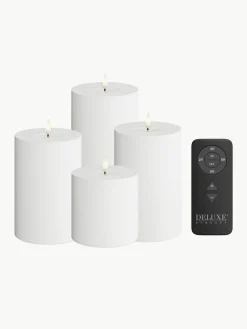 Handgemaakte LED kaarsen Real Flame met afstandsbediening, set van 5