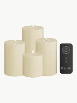 Handgemaakte LED kaarsen Real Flame met afstandsbediening, set van 5