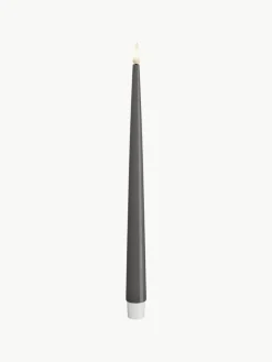 Handgemaakte LED steekkaarsen Real Flame, H 28 cm, 2 stuks