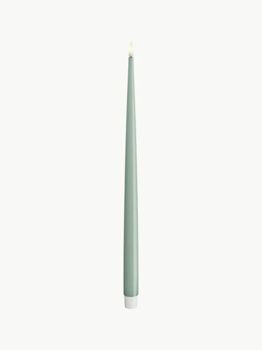 Handgemaakte LED steekkaarsen Real Flame, H 38 cm, 2 stuks