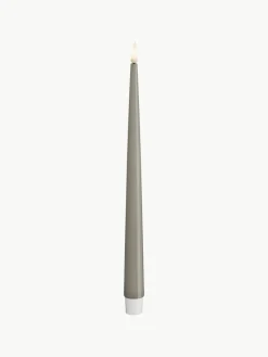 Handgemaakte LED steekkaarsen Real Flame, H 28 cm, 2 stuks