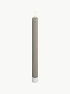 Handgemaakte LED steekkaarsen Real Flame, H 24 cm, 2 stuks