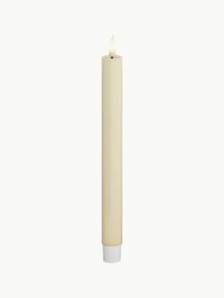 Handgemaakte LED steekkaarsen Real Flame, H 24 cm, 2 stuks