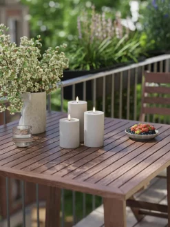 Handgemaakte LED-kaars Real Flame, H 15 cm
