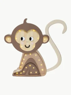 Handgemaakte LED-kinderlamp Monkey met timerfunctie en afstandsbediening, dimbaar