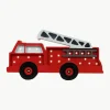 Handgemaakte LED-kinderlamp Fire Truck met timerfunctie en afstandsbediening, dimbaar