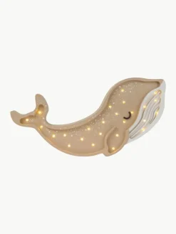Handgemaakte LED-kinderlamp Whale met timerfunctie en afstandsbediening, dimbaar