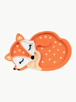 Handgemaakte LED-kinderlamp Fox met timerfunctie en afstandsbediening, dimbaar