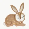 Handgemaakte LED-kinderlamp Bunny met timerfunctie en afstandsbediening, dimbaar