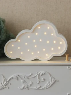 Handgemaakte LED-kinderlamp Cloud met timerfunctie en afstandsbediening, dimbaar